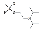 S-2-diisopropylaminoethyl methylphosphonofluoridothioate