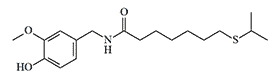7-Isopropylthio-N-vanillylheptanamide