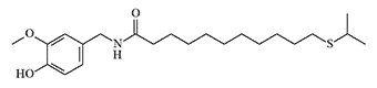 N-Vanillyl-11-isopropylthioundecanamide